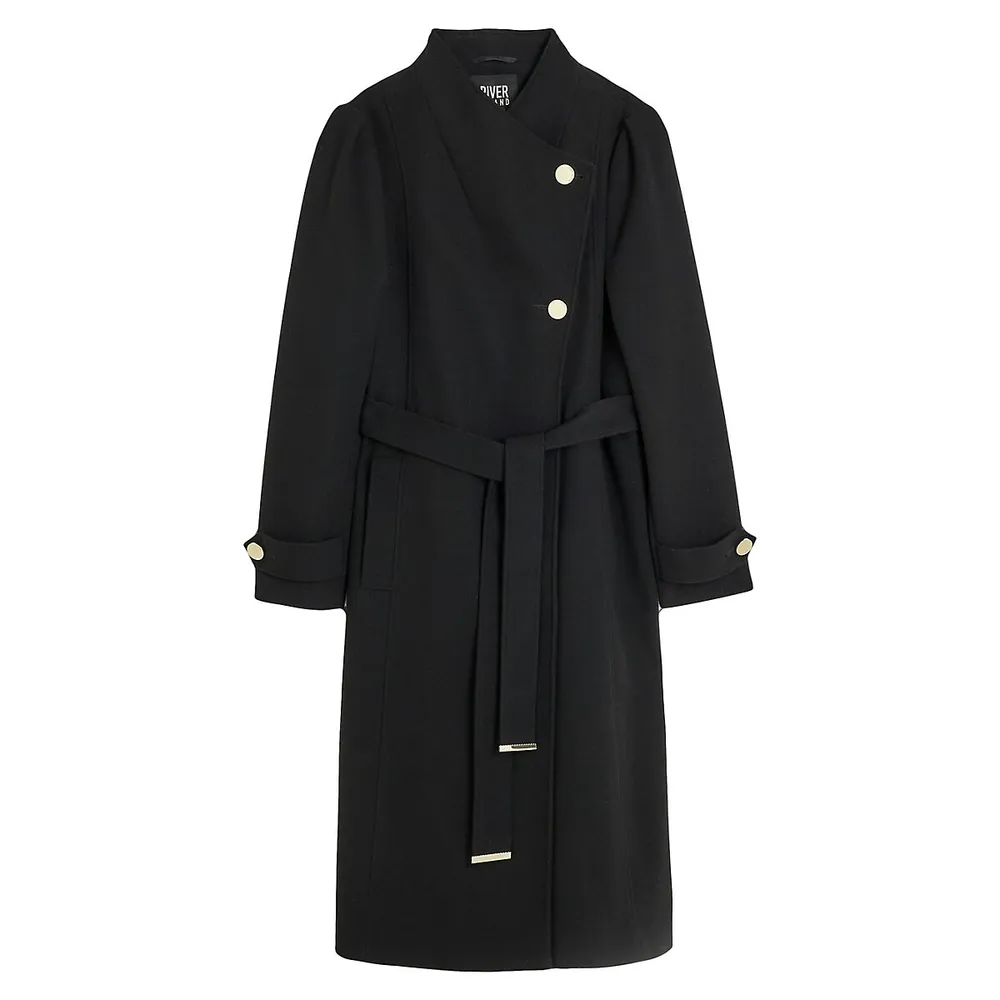 River Island Fall Away Wrap Coat