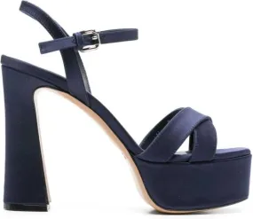 Roberto Festa 125mm satin sandals Blue