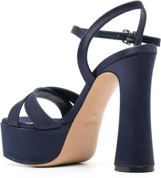 Roberto Festa 125mm satin sandals Blue