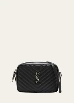 Saint Laurent Lou Medium Camera Crossbody Bag in Quilted Leather