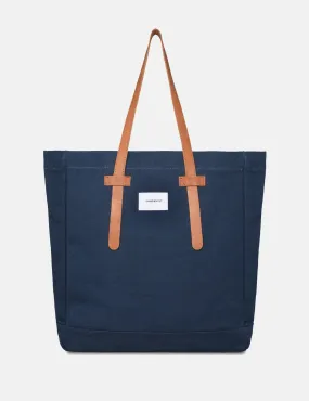 Sandqvist Stig Tote Bag (Canvas) - Blue