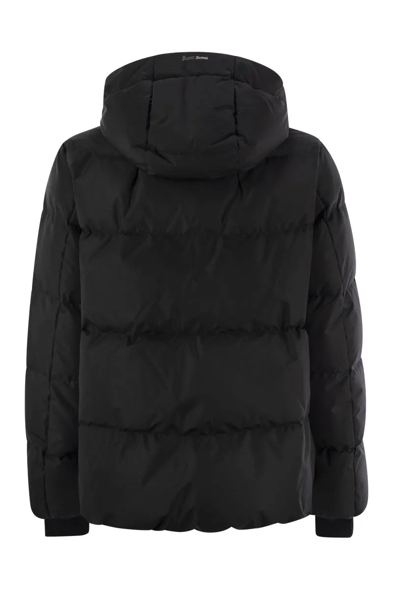 SHORT DOWN JACKET WITH HOOD