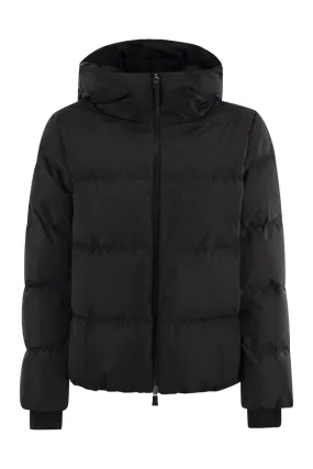 SHORT DOWN JACKET WITH HOOD