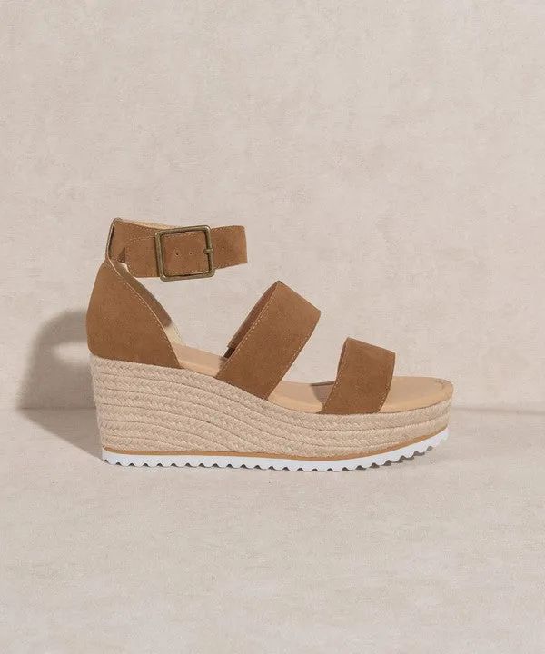 Slyvie Double Strap Wedge Heel