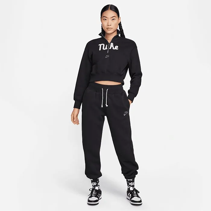 Sportswear Fleece Oversized 1/2-Zip Crop Sweatshirt | Hoodies & Crews | Stirling Sports