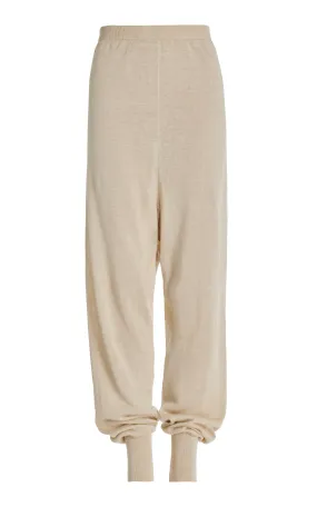 The Row Dalbero Baggy Linen-Silk Jogger Pants