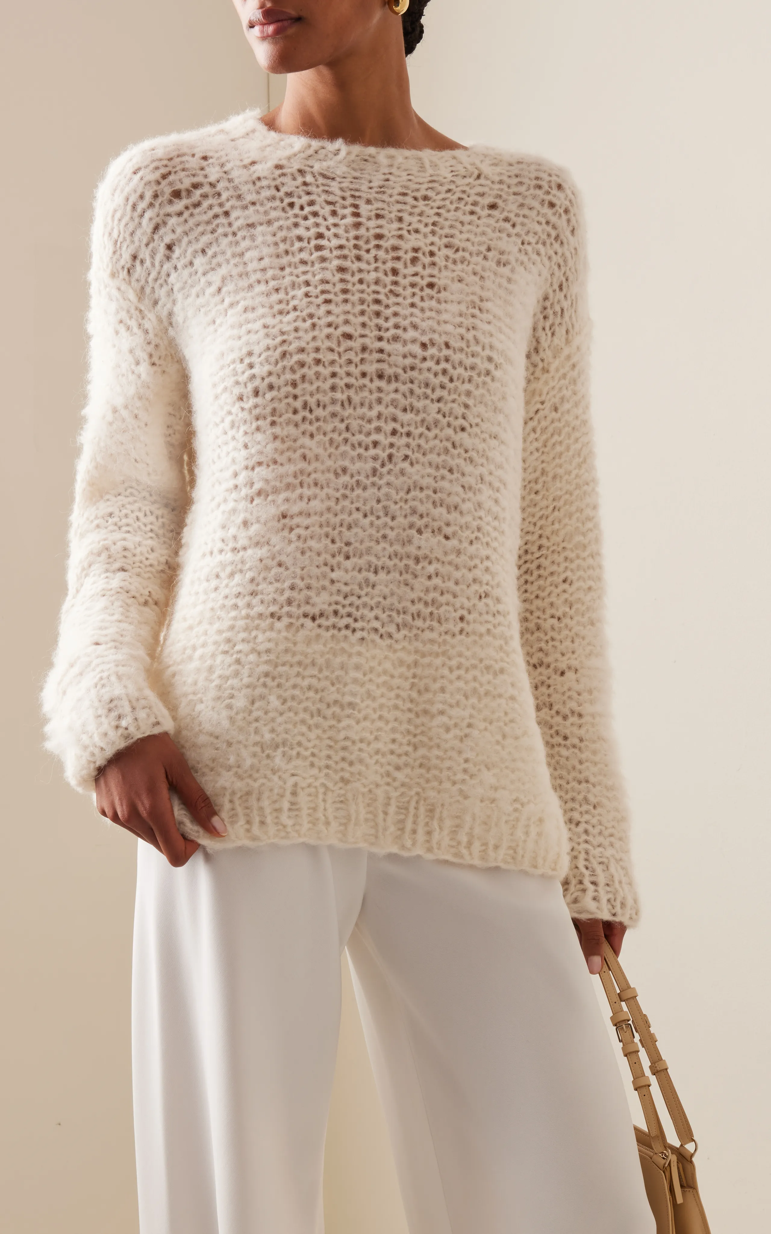 The Row Eryna Hand-Knit Alpaca-Silk Sweater