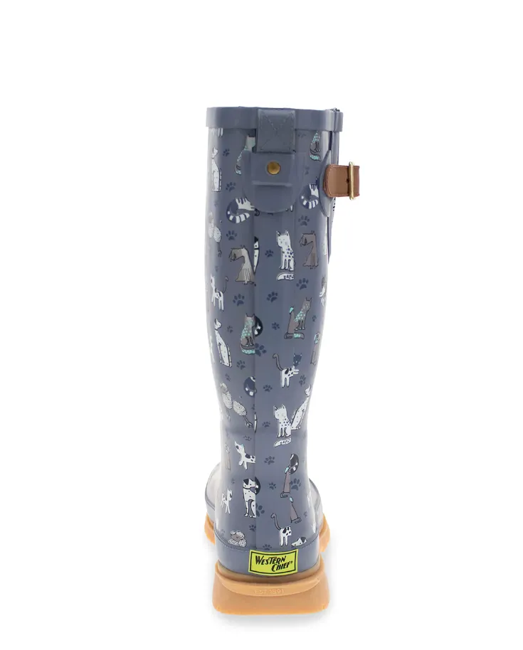 Western Chief Womens Furry Friends Tall Rain Boots