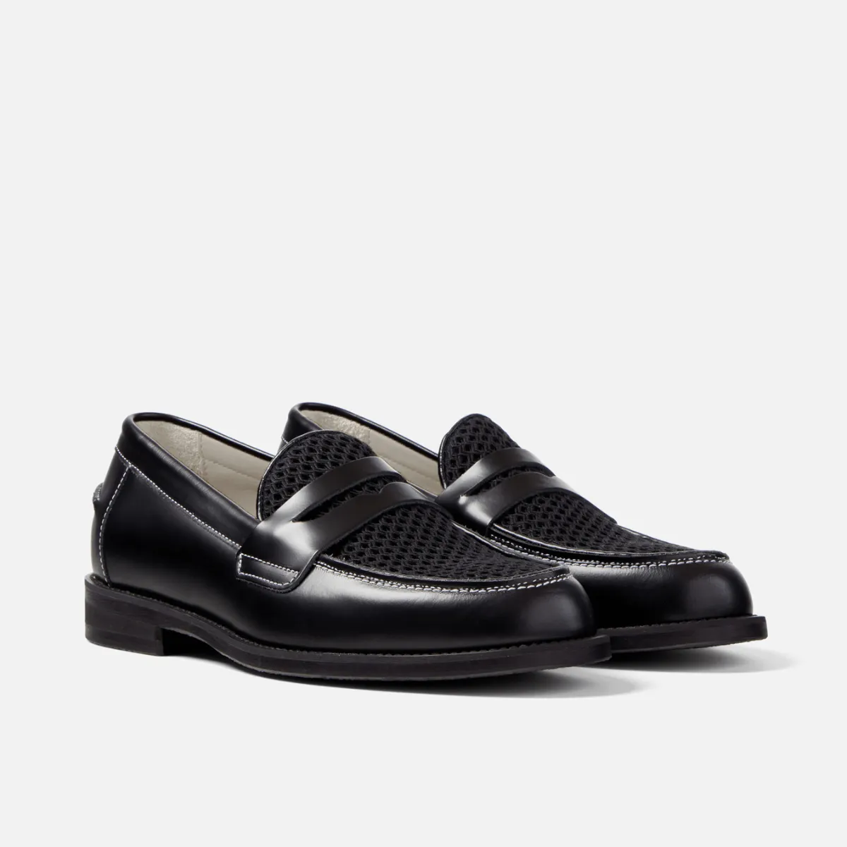 Wilde Black Rattan Penny Loafer - Men's