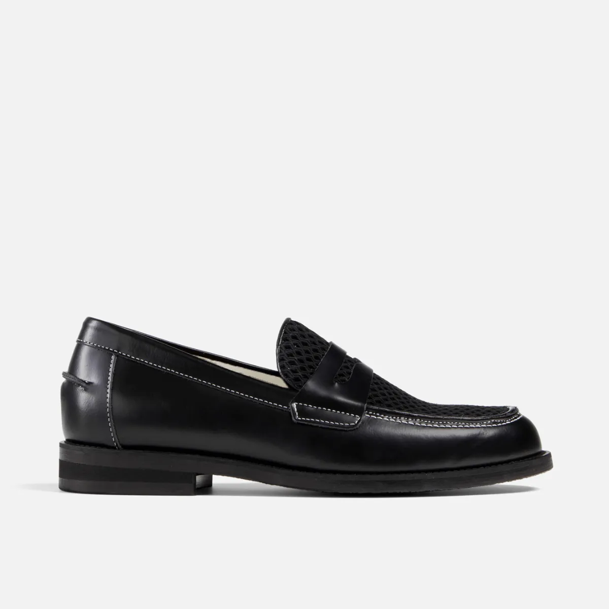 Wilde Black Rattan Penny Loafer - Men's