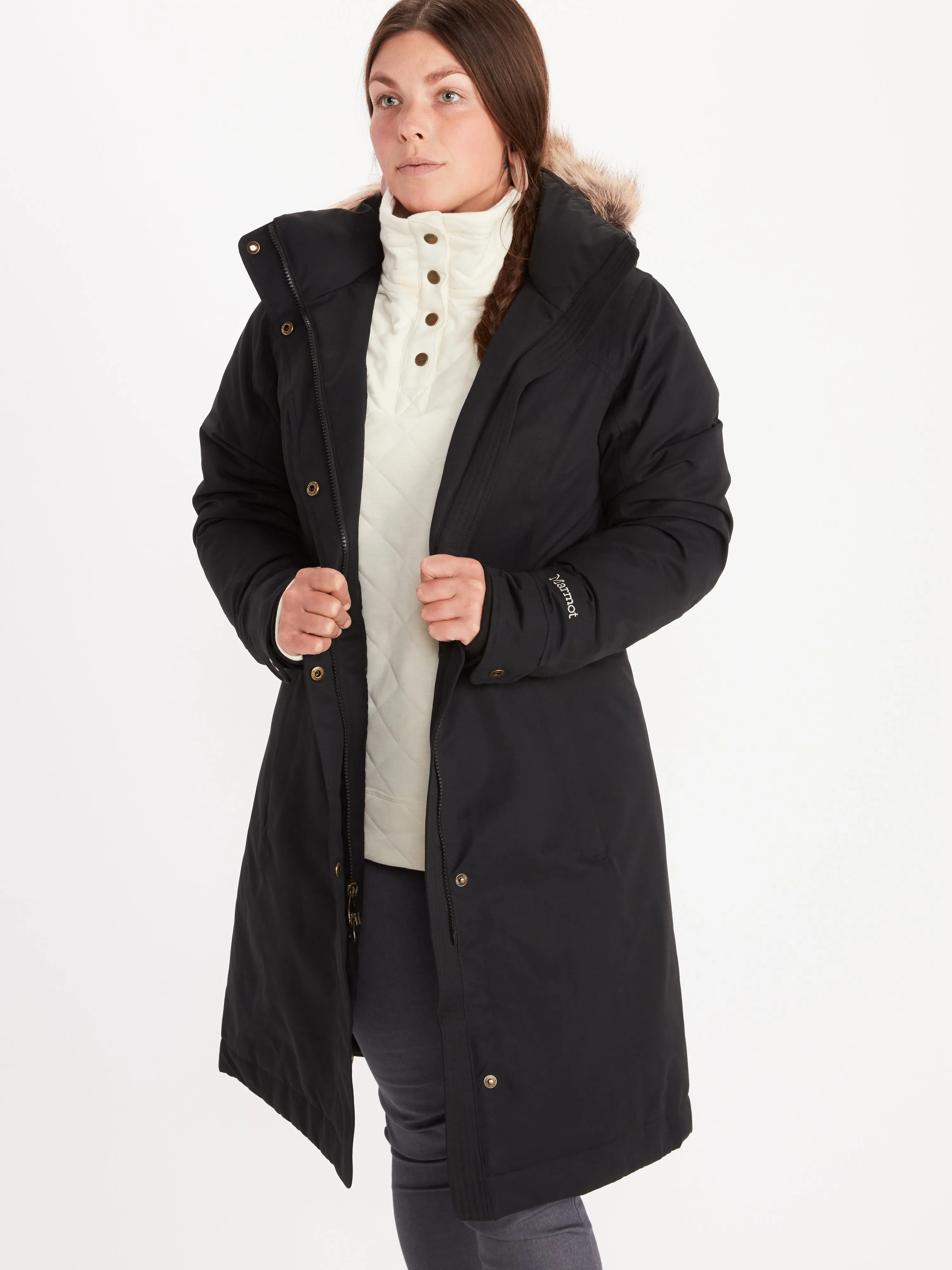 Wm's Chelsea Coat - Fur Collar (CLEARANCE)