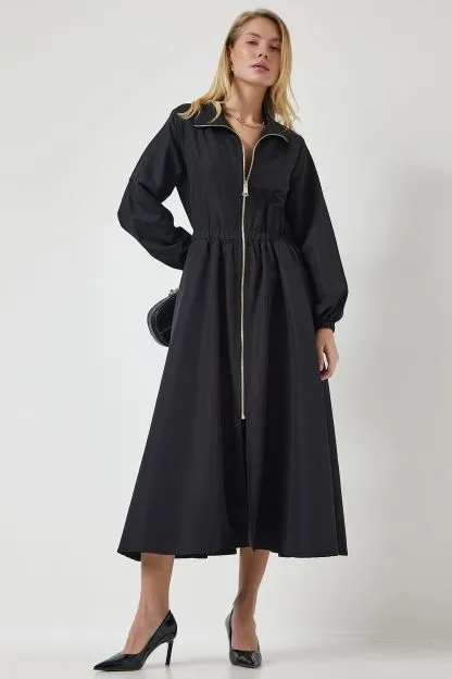 Women's Zippered Trench Coat